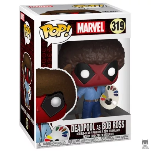 Figura Funko Pop! Deadpool como Bob Ross (Deadpool)