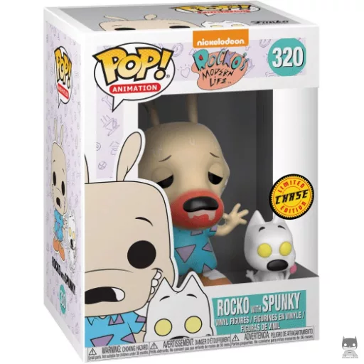 Figura Funko Pop! Rocko con Spunky (Chase) (La vida moderna de Rocko)
