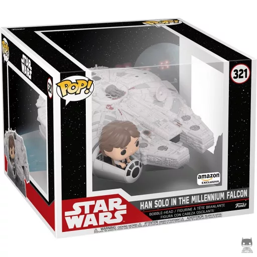 Figura Funko Pop! Han Solo en el Halcón Milenario (Supersized) (Star Wars: Episodio VII, El despertar de la Fuerza)
