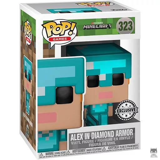 Figura Funko Pop! Alex con armadura de diamante (Minecraft)