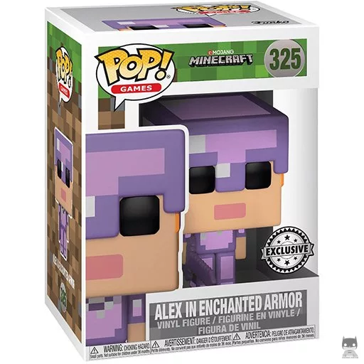 Figura Funko Pop! Alex con armadura encantada (Minecraft)