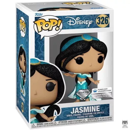 Figura Funko Pop! Jasmine (Purpurina de diamante) (Aladdín)