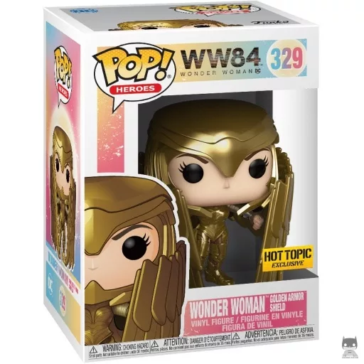 Figura Funko Pop! Wonder Woman armadura dorada con escudo (Metalizado) (Wonder Woman 1984)