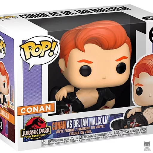 Figura Funko Pop! Conan como el Dr. Ian Malcolm (Conan O'Brien)
