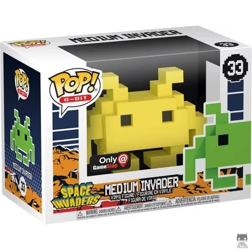 Figura Funko Pop! Medium Invader (Amarillo) (Space Invaders)
