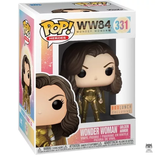 Figura Funko Pop! Wonder Woman armadura dorada (Metalizado) (Box Lunch)