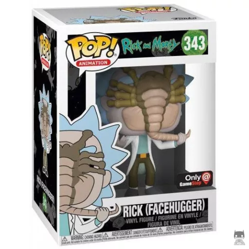 Figura Funko Pop! Rick con Facehugger (Rick y Morty)