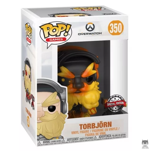 Figura Funko Pop! Torbjörn con torreta (Aspecto Molten Core) (Torbjörn)