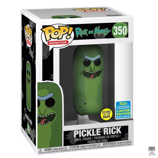 Figura Funko Pop! Pepinillo Rick (Brilla en la oscuridad) (Rick y Morty)