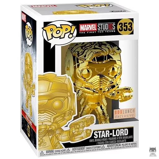 Figura Funko Pop! Star-Lord (Dorado) (Box Lunch)