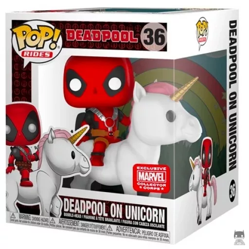 Figura Funko Pop! Deadpool montando un unicornio (Deadpool)