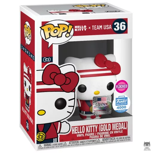 Figura Funko Pop! Hello Kitty (Medalla de oro) (Flocado) (Hello Kitty)