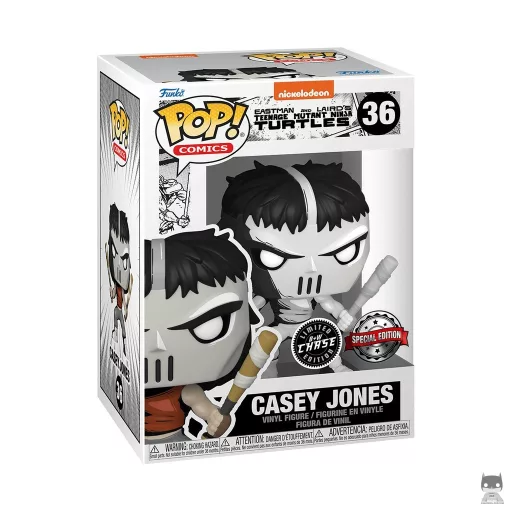 Figura Funko Pop! Casey Jones (Negro & Chase blanco) (Tortugas Ninja de Eastman y Laird)