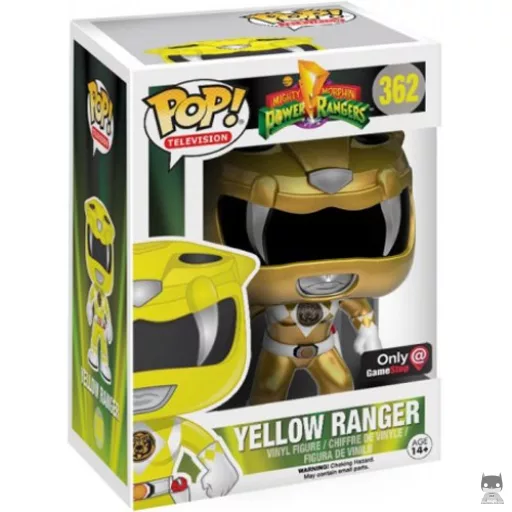 Figura Funko Pop! Ranger Amarillo (Metalizado) (Power Rangers)
