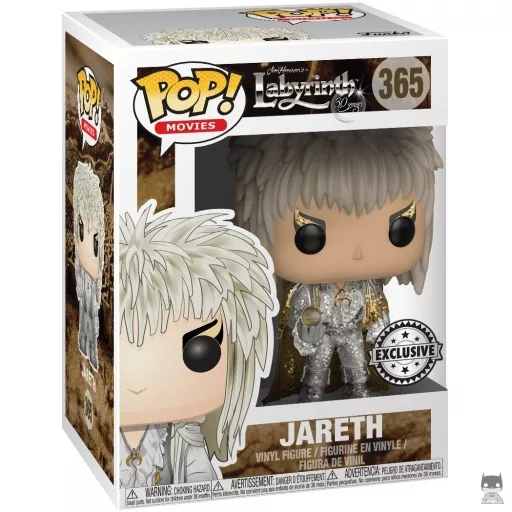 Figura Funko Pop! Jareth (Atuendo gris) (Purpurina) (Dentro del laberinto)