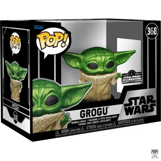 Figura Funko Pop! Grogu (Purpurina de diamante) (Galactic Convention 2022)