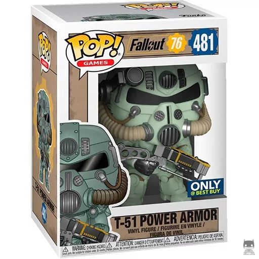 Figura Funko Pop! Servoarmadura T-51 (Verde) (Fallout)