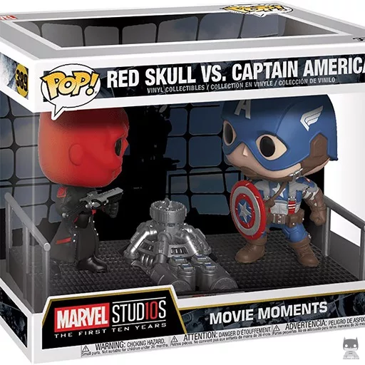 Figura Funko Pop! Cráneo Rojo vs Capitán América (Marvel Studios)