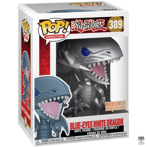 Figura Funko Pop! Dragón Blanco de Ojos Azules (Metalizado) (Yu-Gi-Oh!)