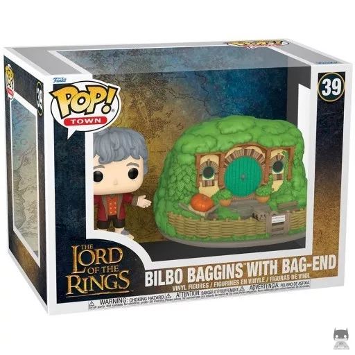 Figura Funko Pop! Bilbo Bolsón con Bolsón Cerrado (Town)
