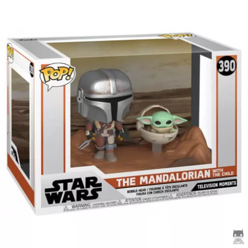 Figura Funko Pop! Mandaloriano con El Niño (Movie Moment)