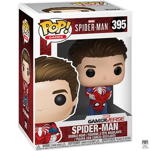 Figura Funko Pop! Spider-Man (Traje de araña blanca sin máscara) (Spider-Man Gamerverse)