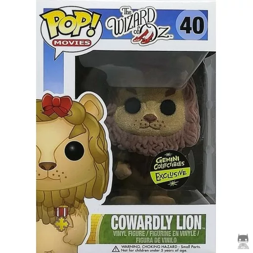 Figura Funko Pop! León Cobarde (Flocado) (El mago de Oz)