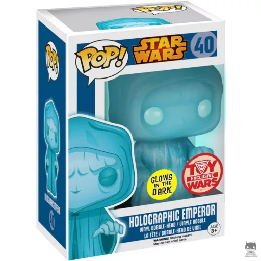 Figura Funko Pop! Emperador Palpatine holográfico (Brilla en la oscuridad) (Emperador Palpatine (Darth Sidious))