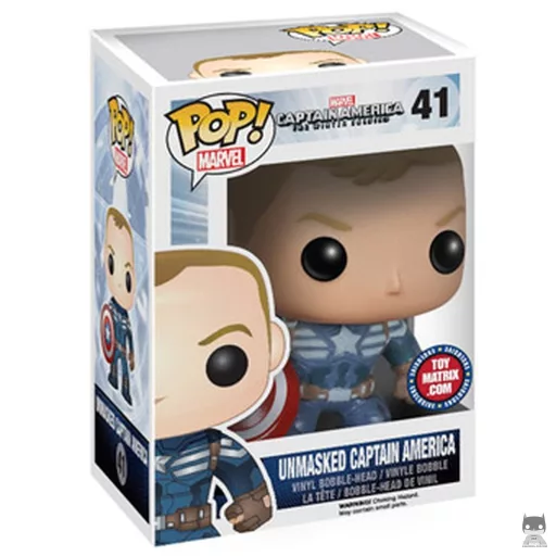 Figura Funko Pop! Capitán América (Sin máscara) (Marvel Comics)