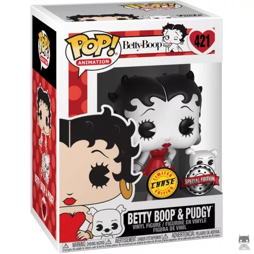 Figura Funko Pop! Betty Boop & Pudgy (Blanco y negro) (Chase) (Betty Boop)