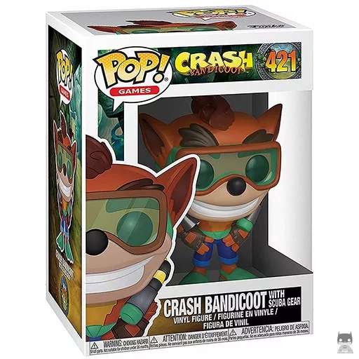 Figura Funko Pop! Crash Bandicoot con equipo de buceo (Crash Bandicoot)