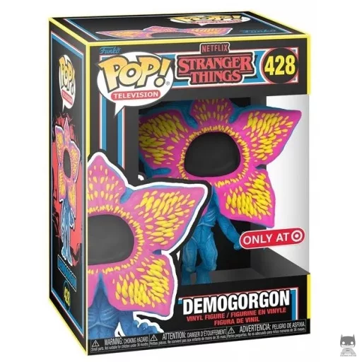 Figura Funko Pop! Demogorgon con la cara abierta (Luz negra) (Stranger Things)