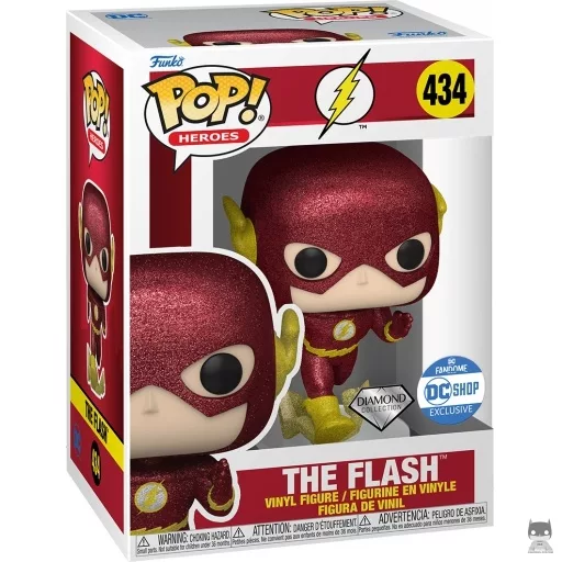Figura Funko Pop! Flash (Purpurina de diamante) (DC Shop)