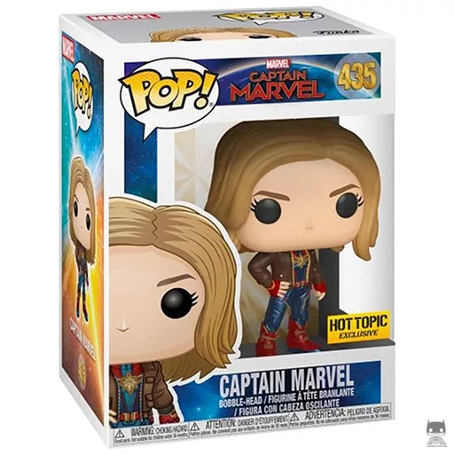 Figura Funko Pop! Capitana Marvel (Chaqueta marrón) (Captain Marvel)