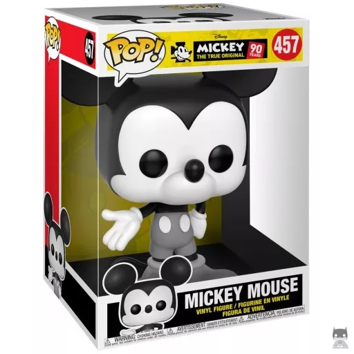 Figura Funko Pop! Mickey Mouse (Blanco y negro) (Supersized) (Mickey Mouse 90 años)