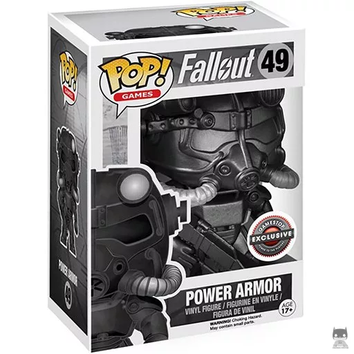 Figura Funko Pop! Servoarmadura (Blanco y negro) (Fallout)