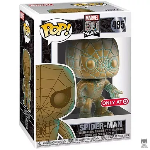 Figura Funko Pop! Spider-Man (Pátina) (Marvel 80 años)