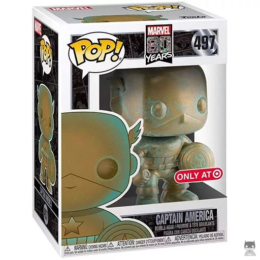 Figura Funko Pop! Capitán América (Pátina) (Marvel 80 años)