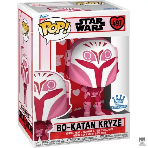 Figura Funko Pop! Bo-Katan Kryze (Rosa) (Star Wars (San Valentín))