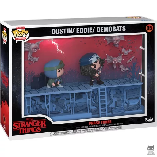 Figura Funko Pop! Fase tres: Dustin, Eddie & Demomurciélagos (Deluxe)