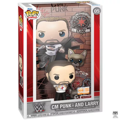 Figura Funko Pop! CM Punk y Larry (Póster) (WWE)