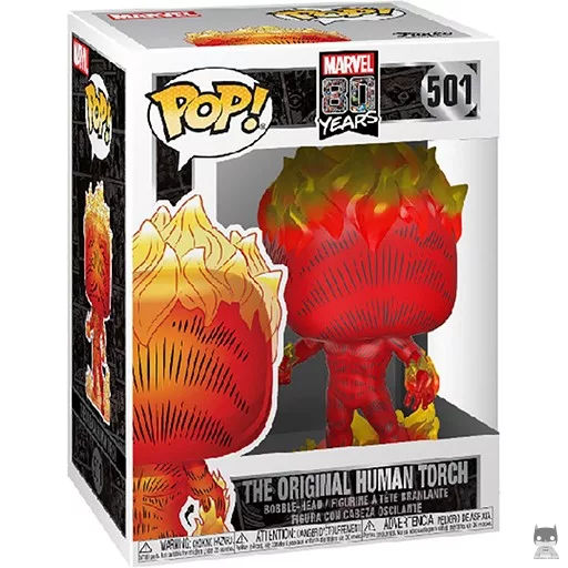 Figura Funko Pop! La Antorcha Humana original (Marvel 80 años)