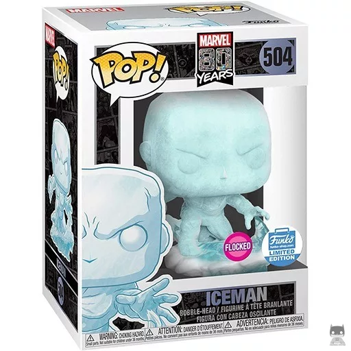 Figura Funko Pop! Hombre de Hielo (Flocado) (Marvel 80 años)