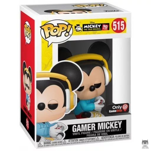 Figura Funko Pop! Mickey gamer sentado (Mickey Mouse 90 años)