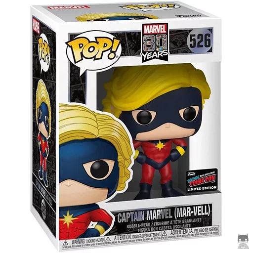 Figura Funko Pop! Capitán Marvel (Mar-Vell) (Marvel 80 años)