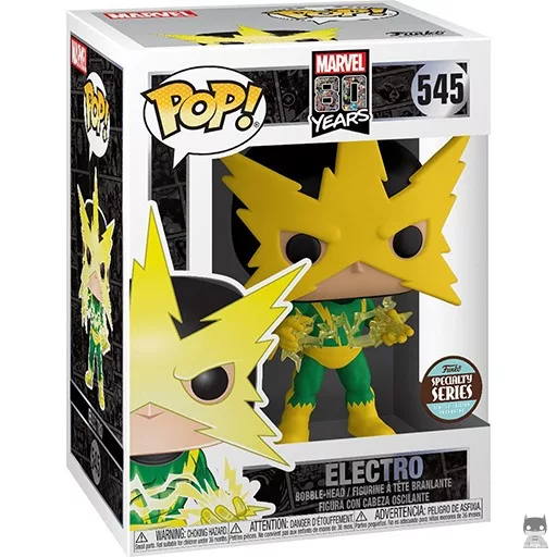 Figura Funko Pop! Electro (Marvel 80 años)