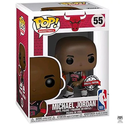 Figura Funko Pop! Michael Jordan (Camiseta alternativa negra) (NBA)