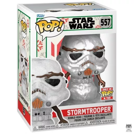 Figura Funko Pop! Stormtrooper muñeco de nieve (Metalizado) (Star Wars (Navidad))