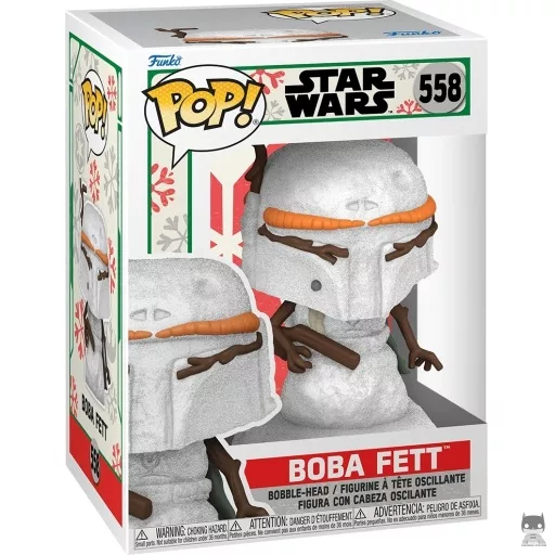 Figura Funko Pop! Boba Fett muñeco de nieve (Star Wars (Navidad))