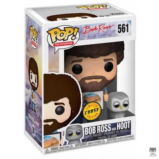Figura Funko Pop! Bob Ross & Hoot (Chase) (Bob Ross)